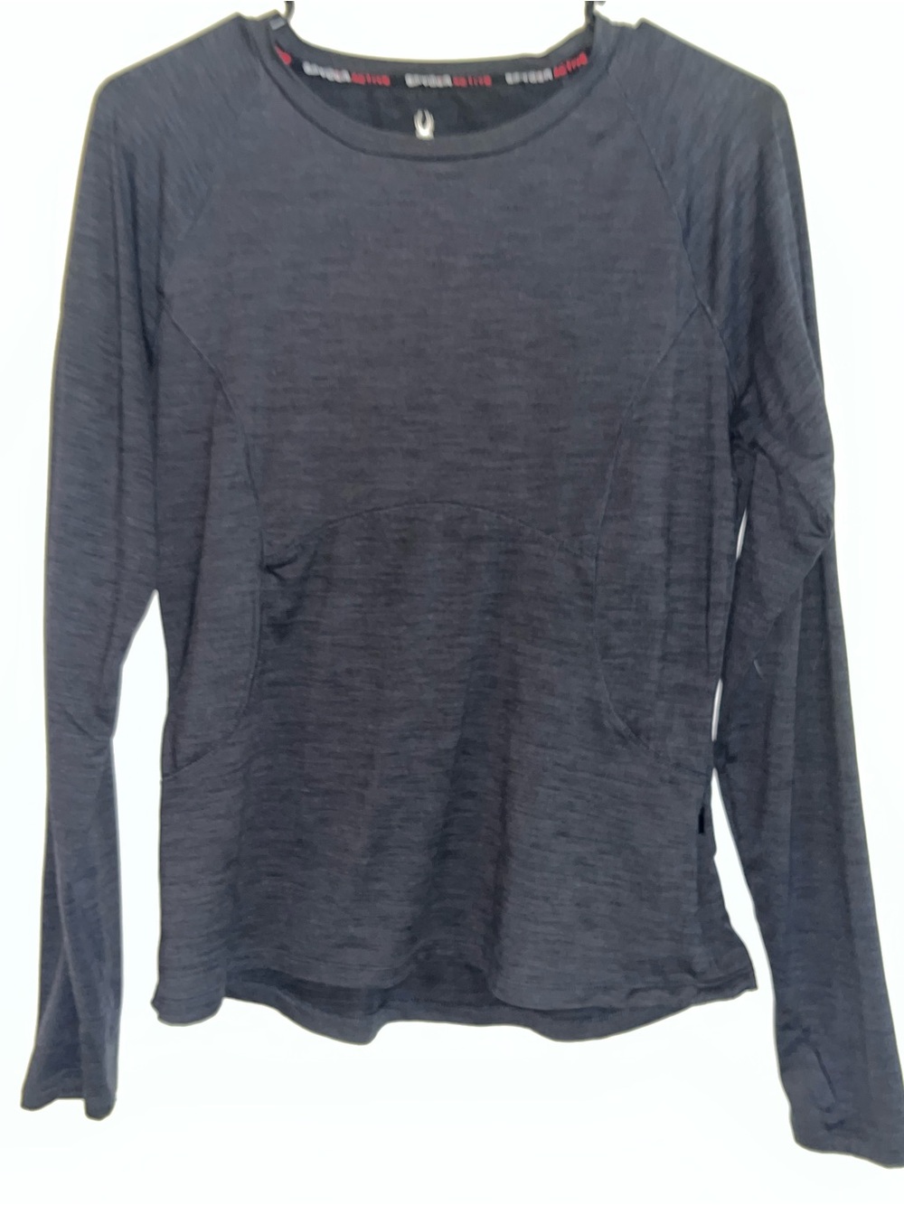 Spyder Women's Long Sleeve Crew Tee - Charcoal Black